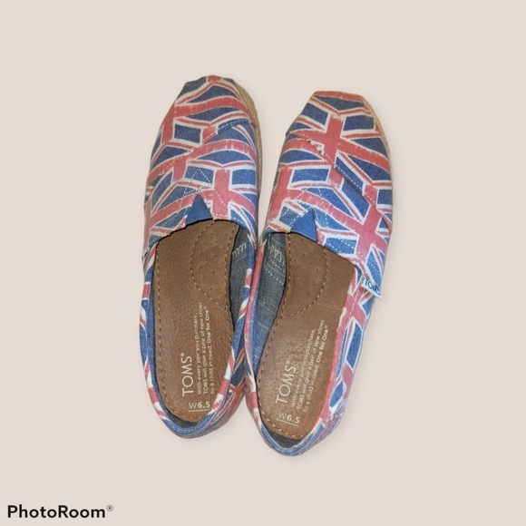 Tom's slip ons in rare Union Jack textile - Picture 2 of 10